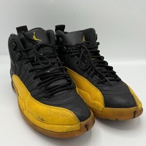 JORDAN Retro 12 Black University Gold ( 130690-070 )  US Mens Size 8